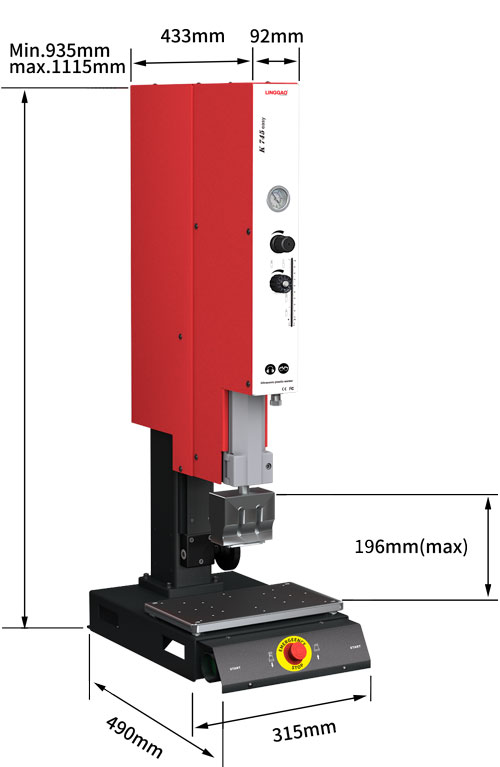 靈高超聲波塑料焊接機 35kHz 900W K745 Easy 靈高超聲波塑料焊接機 35kHz 900W K745 Easy